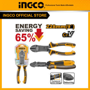 Kìm cắt 9 inch cao cấp thép Crv thiết kế trợ lực 65% INGCO HCDCP58230 9"/ 228mm