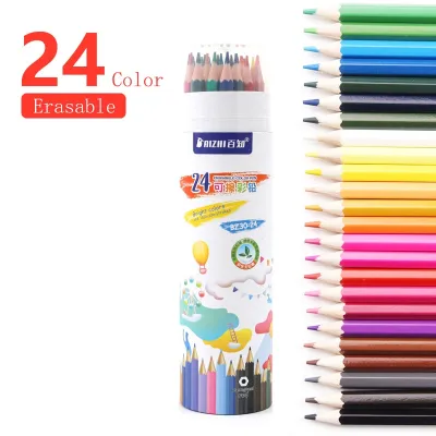 Student Drawing Colored Pencils Set 12/24/36/48 Colors Set Erasable Color Pen Set for Coloring Drawing Sketching Kids Gift Student Gift