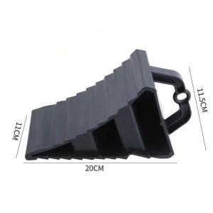 Wheel Stopper Wheel Chock Vehicle Truck Tire Stop Block Wheel Ramp Skid Stop Wheel Alignment Block Car Truck Tire Anti-slip Stopper Portable Tire Locator Auto Rubber Tyre Positioner Tire Anti-skid Triangle Pad