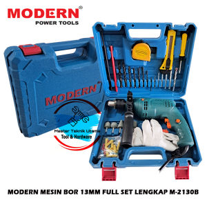 Modern Electric Impact Drill Mesin Bor Listrik 13Mm 13 Mm Set Aksesoris Box Type M2130B