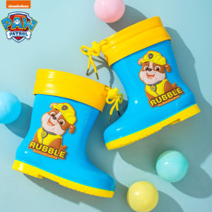I know Paw Patrol Kids Rain Boots - Cartoon Drawstring Waterproof Rubber Shoes for Boys and Girls