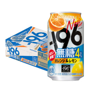 Suntory -196℃ Strong Zero 350ml x 24 Cans Assorted (Sugar-Free Dry/ Double Lemon/Double Grapefruit)