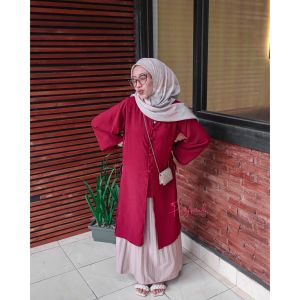 KAMILA  Tunik Pakaian Terbaru Kekinian Bahan Crinkle airflow Premium Baju Tunik  Wanita Dewasa