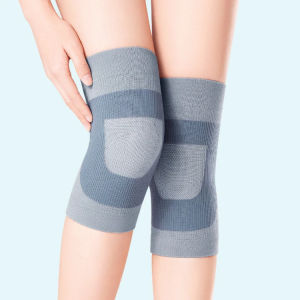 สนับเข่าขาและเข่า สัมผัส โครงสร้างการดึงขึ้นรูปตัวยู สนับเข่าผ้าไหม แพ็คเกจที่สะดวกสบาย ป้องกันการเลื่อน