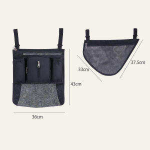 Sunveno Baby Stroller Organizer Bag Infant Pram Cart Storage Bag with Baby Trolley Bag Carriage Bag Stroller Accessories 2pcs/set