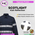 Kain Pita Reflektor Baju Safety Sticker Reflektif Emblem Menyala Jaket Rompi Scotligh Cahaya. 