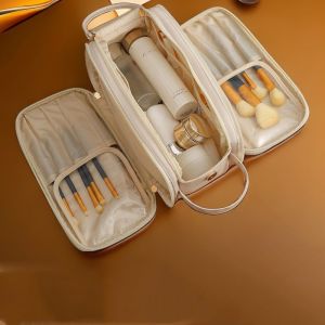 Multi-compartment Cosmetic Storage Bag Large Capacity Travel Makeup Organizer Cosmetics Arrangement