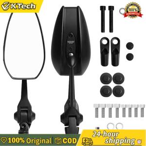 【Free Shipping】 2Pcs Motorcycle Side Mirror Anti-Glare HandleBar Side View Mirror Foldable Adjustable Rearview Mirror for Scooters ATV Bike Motorcycles