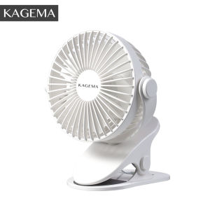 KAGEMA Mini Portable USB Rechargeable Table Stand Fan 360° Rotatable 3 Speed Clip Fan For Room Office Kipas Angin Meja