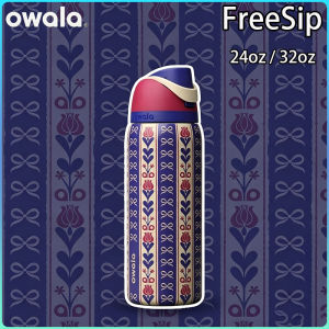 US ready stock Original Owala FreeSip 24oz / 32oz Holiday huggy Stainless Steel Water Bottle Insulated Leak Proof BPA-Free