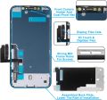 for iPhone XR Screen Replacement 6.1’, COF 3D Touch Display Full Repair kit, Digitizer Assembly with Tools Set, Tempered Glass, Instruction. 