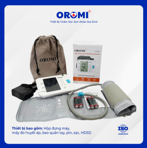 Máy Đo Huyết Áp Điện Tử Bắp Tay OROMI YK-BPA4   – giọng nói Tiếng Việt-Công nghệ Nhật