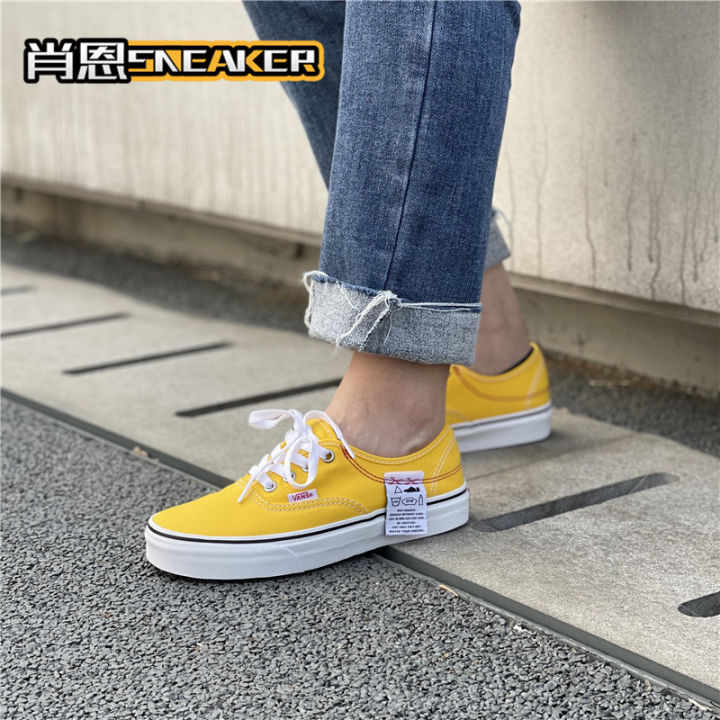 Vans VANS summer light yellow bright yellow Authentic men and