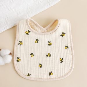 Baby Feeding Bib Drool Saliva Towel Six-Layer Cotton Absorb Water U-Shaped MY382