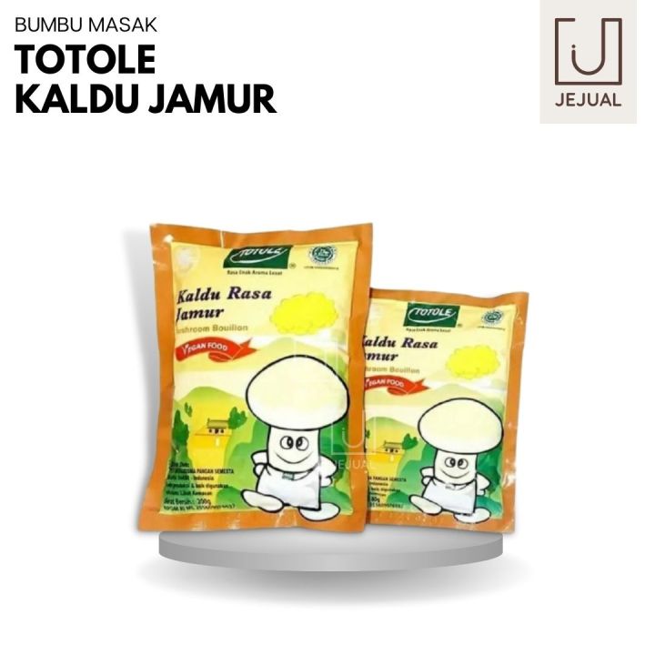 TOTOLE Kaldu JAMUR 40gr/80gr/200gr/400gr Vegan/Vegetarian Penyedap Rasa/Micin Sehat/Non/No MSG