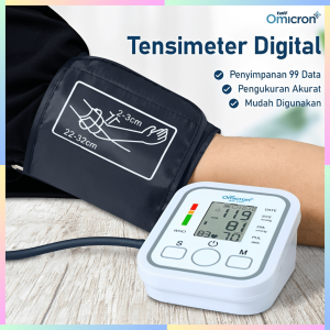 FAST DELIVERY TaffOmicron Tensi Darah Digital Otomatis Pengukur Tekanan Darah Bahasa Indonesia
