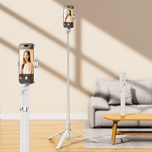 AU2025 New phone selfie stick Bluetooth-enabled for live streaming all-in-one retractable portable with extended length and built-in fill light – a photography gadget
