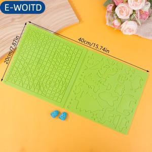 E-WOITD 3D In Ấn Bút Silicone Mat DIY Sáng Tạo Vẽ Mẫu Pad Với Nhiệt Bằng Chứng Ngón Tay Tay Áo Công Cụ Nghệ Thuật Món Quà Giáng Sinh Cho Trẻ Em