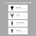 USB mini rechargeable fascia gun. Massage gun. Fascia gun electric massager. Relieve muscle massage. 