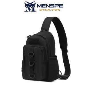 MENSPE Outdoor Chest Bag Men Multifunctional Hiking Bag Waterproof Travel Shoulder Bag Large Capacity Lightweight Sports Fitness Backpack Casual Shoulder Bag Camping Bag
