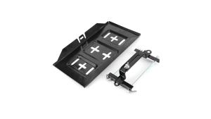 063 Battery TrayFrontier Hold Down RackBattery TrayBattery Tray 10X7Automotive Battery RacksStorage Battery Holder Tray Mount Hold Down Clamp Bracket Kit Car Accessory 23Cm(19CM)
