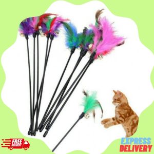 ĐỒ CHƠI CẦN CÂU LÔNG VŨ GẮN CHUÔNG CHO MÈO