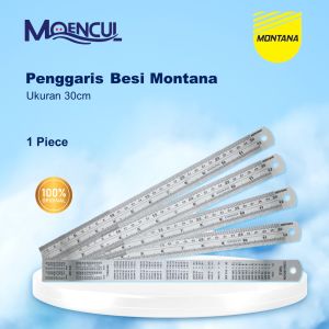 1 Pcs Penggaris Besi Montana Ukuran 30 Cm - Montana Ruler - Moencul