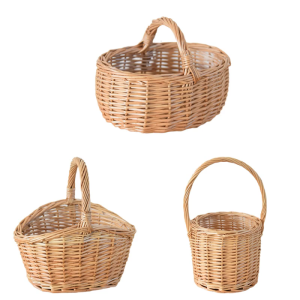 Practical Sturdy Handwoven Wicker Basket with Handles for Easy Carrying and Multipurpose Storage Organization Solution