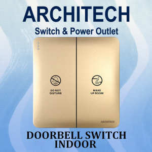 ARCHITECH INFINITY A63-K02B2 GOLD Doorbell Switch Indoor