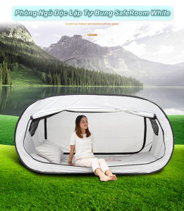Lều Cắm Trại Tự Bung Xếp Gọn Di Động SafeRoom White Phòng Ngủ Độc Lập - WorldMart