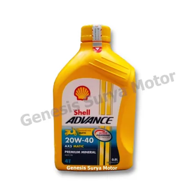 Oli Shell Advance AX5 Matic 20W40 08L semua motor Matic
