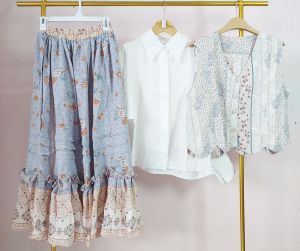 BySist.co Raya Series Kiara One Set Rok 3in1 (Outer + Inner + Rok) Setelan Wanita