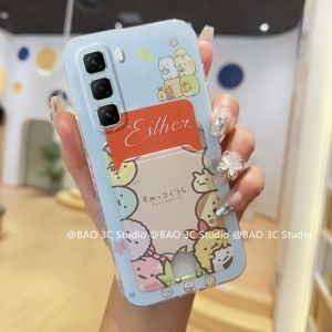 Card Holder Casing Infinix Hot 50 Pro + Hot 40i 40 Pro 30 30i 20 Play 20i 20S Plus 4G 5G New Funny Cartoon Fashion Smile Panda Bear Animal Phone Case Silicone Protection Back Cover 2024