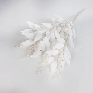 Daun Willow Cabang 5 - bunga import murah - daun zaitun hiasan plastik - daun eucalyptus - hiasan import murah - hiasan Dekorasi