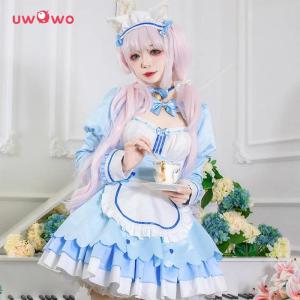 IN STOCK UWOWO Vanilla Cosplay Game vol.4 Chocolaa&Vanillaa Cosplay Maid Dress Cute Blue For Women Outfits Costumes2026