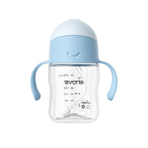 Evorie Tritan bình nước cho bé có ống hút chống đầy hơi chống nghẹn cốc nước cho trẻ em đường kính rộng Không chứa BPA 200 ml bình nước