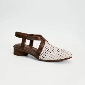 รองเท้าส้นสูงหัวแหลมสานโปร่ง รองเท้าแตะลําลองแฟชั่นฤดูร้อนของผู้หญิง รองเท้าส้นหนากลวงระบายอากาศได้