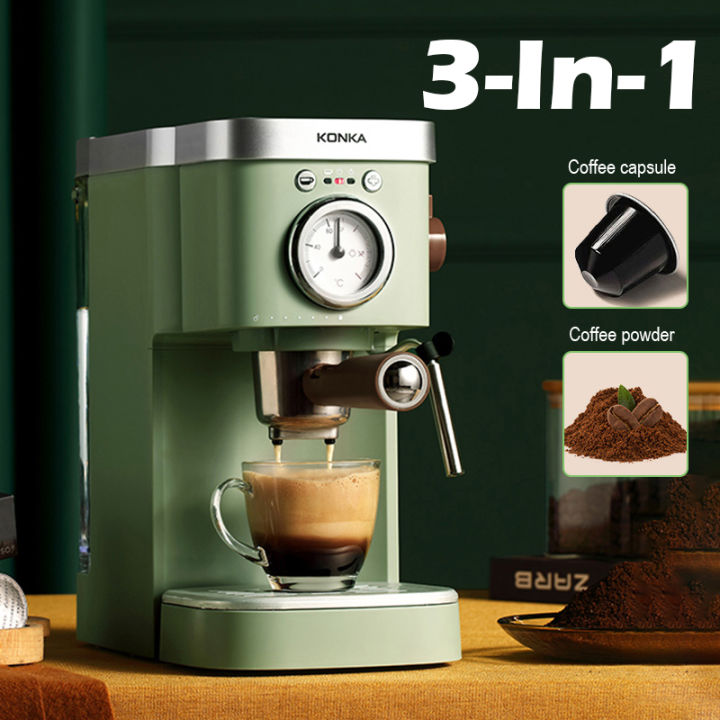 1050W 20Bar Professional Italian Espresso Coffee Maker Machine 3 IN 1