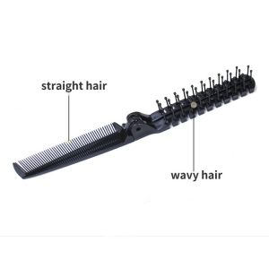 2 in 1 Portable Antistatic Comb Head Massage Cosmetic Comb Folding Hair Styling Travelling Comb