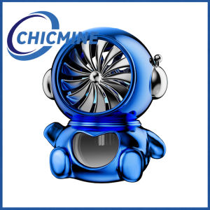 Chicmine Car Air Freshener Vent Clip Cooling Fan Long Lasting Fragrance Universal SUV Truck Auto Aromatherapy Diffuser Ornament Car Interior Accessories
