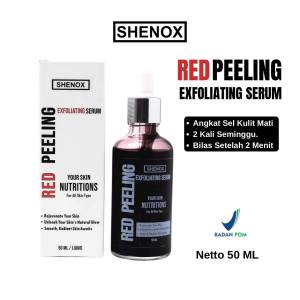 Shenox Red Peeling Serum Exfoliating Angkat Sel Kulit Mati Flek Hitam Membandel Resmi BPOM