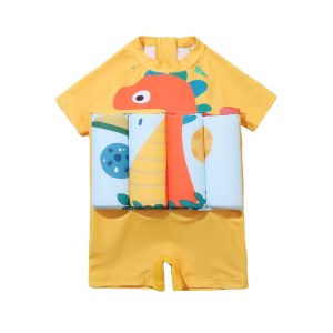 Girls Buoyancy Swimsuit Kids Summer Print Pool Beachwear Infant Floating Rash Guards Clothing Children Vests Swimwear