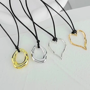 Fashion Neck Irregular Shape Pendant Necklace Chain Necklaces Rope Necklaces CCB Material for Party Daily Wear