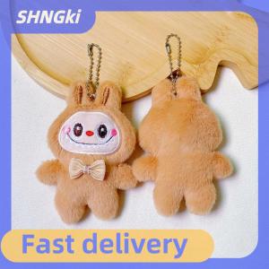 🔥Local delivery🔥 Cartoon Bow Labubu Plush Toys Doll Keychain Kawaii Anime Pendant Keyring Cute Children Girls Birthday Gifts Backpack Hang
