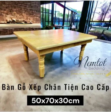 ☘️CAO CẤP☘️ Bàn Trà Nhật Bàn Gỗ Xếp Học Sinh Xuất Khẩu Bàn Gỗ Tự Nhiên Ngồi Bệt Chân Tiện Bền Chắc