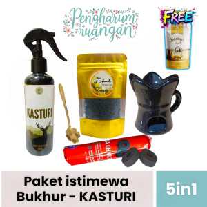 paket istimewa buhur 5 item free dupa kerucut premium | bukhur kasturi arang freshner kasturi wangi