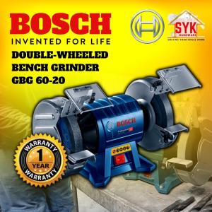 SYK BOSCH GBG 60-20 Double Wheel Bench Grinder Machine Stone Polishing Power Tools Mesin Pengisar - 060127A4L0