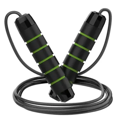 FOCANO Adjustable Skipping Rope Tangle-free Jump Rope Fitness Rope Sports Rope Steel Wire Rope for Skipping