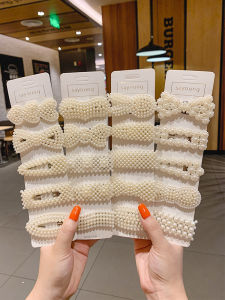 Kẹp Tóc Đính Ngọc Trai Nhân Tạo Phong Cách Hàn Quốc Thời Trang Cho Nữ