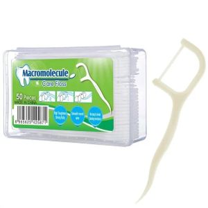1 Box Isi 50Pcs Benang Tusuk Gigi Macromolecule Dental Floss Pembersih Celah Gigi Benang Selah Gigi